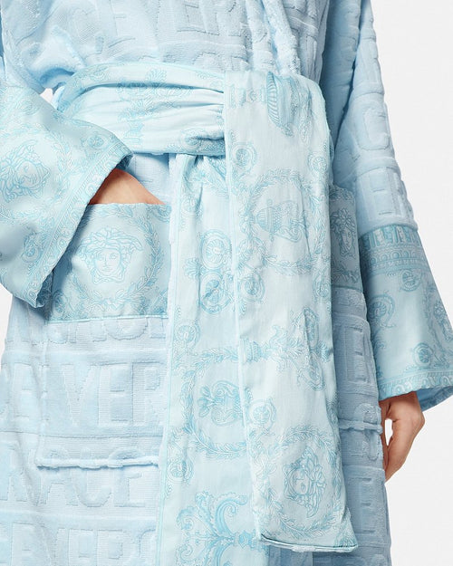 Versace “I ♡ Baroque” Jacquard Bathrobe