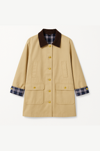 Miu Miu Heritage Plaid-Lined Field Coat Sizes S–L