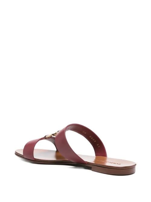 Dolce & Gabbana “Rosso Bianca” Logo Slide Sandal