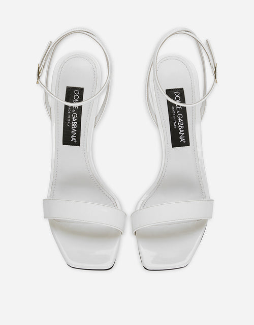 Dolce & Gabbana “Bianca Icon Heel” Sculptural Sandal