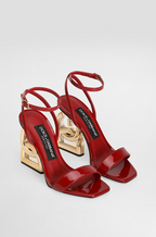 Dolce & Gabbana “Imperial Rosso DG” Sculptural Heel Sandal