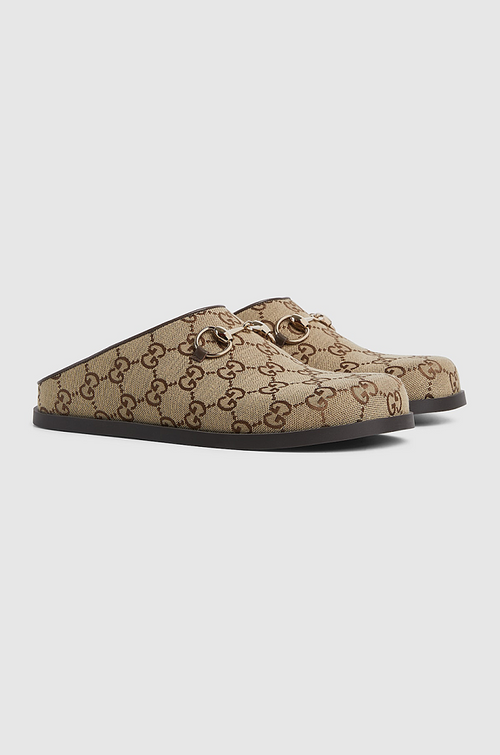 Gucci Horsebit Monogram Clogs