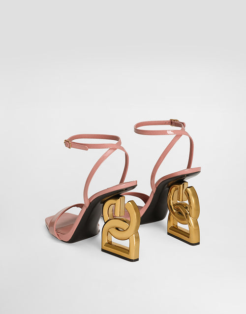 Dolce & Gabbana “Rose Élégance DG” Sculptural Heel Sandal