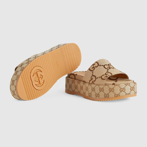 Gucci “Monogram Drift Platform Slide”