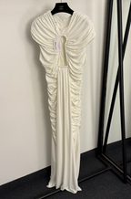 Schiaparelli Éclipse Découpée Ruched Column Gown