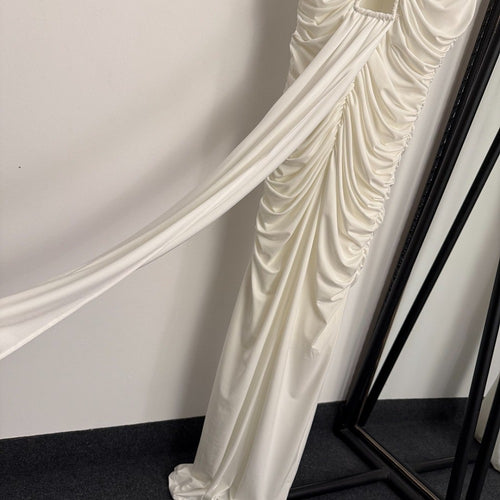 Schiaparelli Éclipse Découpée Ruched Column Gown