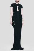 Schiaparelli Éclipse Découpée Ruched Column Gown