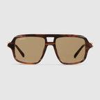 Gucci Oversized Square Gradient Sunglasses