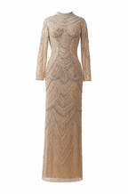 Eterna Aurelia Beaded Illusion Gown