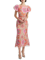 Fiorenza Bloom Embellished Midi Dress