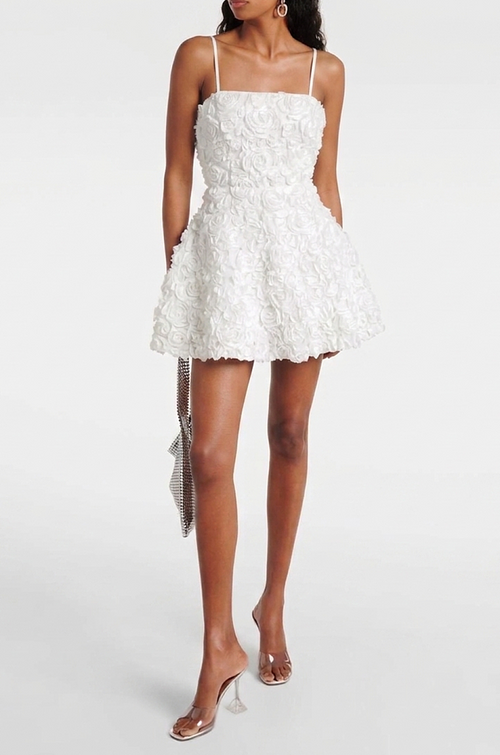 Rosette ther Mini Dress Sculpted Lace Corset Dress in Ivory LUXE LIVING FASHIONS Rosette ther Mini Dress Sculpted Lace Corset Dress in Ivory LUXE LIVING FASHIONS