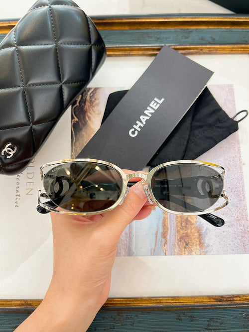 CC Metal Frame Sunglasses