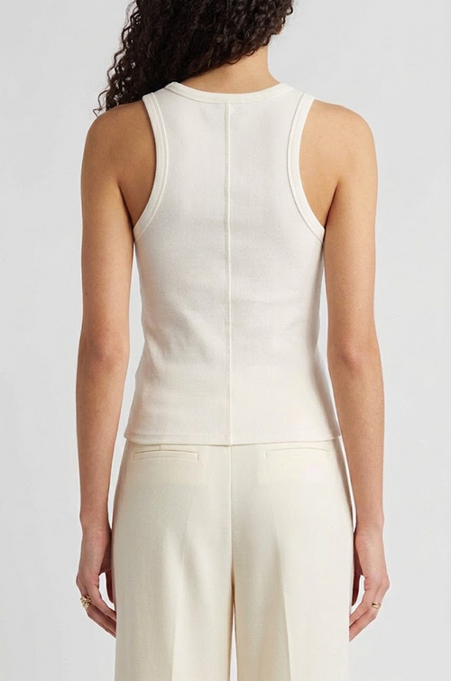 Chanel Éclat Charm Embellished Ribbed Tank