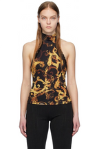 Versace Barocco Sculpt Halter Top
