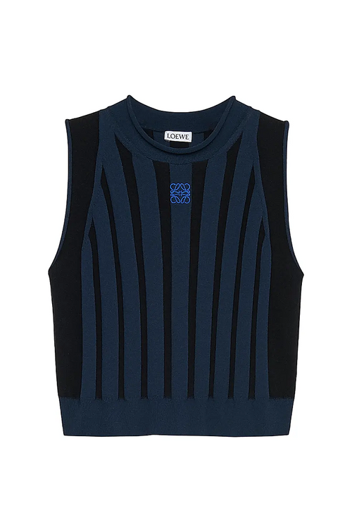 Loewe Striped Knit Cropped Top