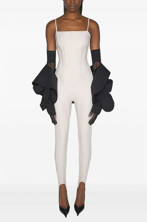 Mugler Contour Architect Second-Skin Jumpsuit