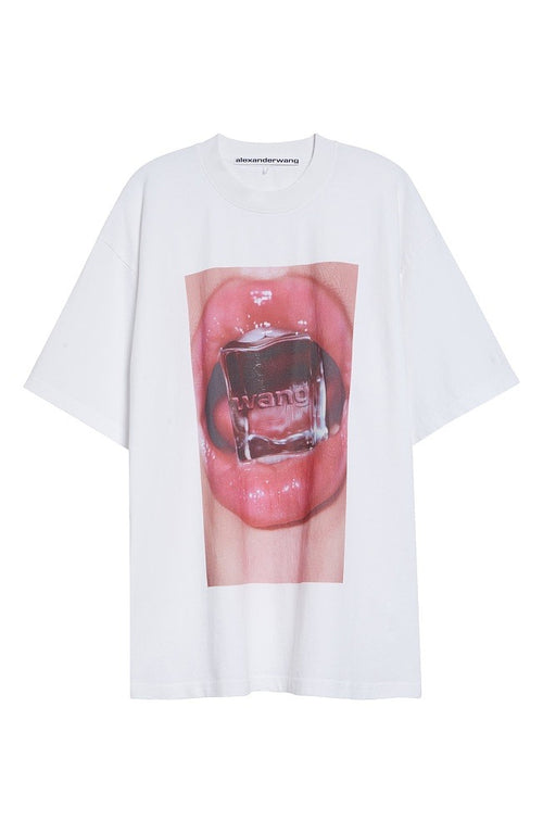 Alexander Wang Ice Melt Graphic Oversized Tee