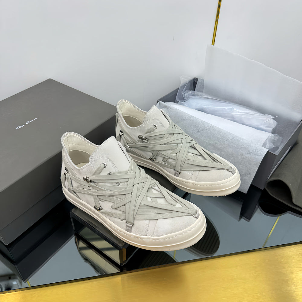 Rick Owen's HOLLYWOOD MEGALACED LOW SNEAKS FOR WOMEN – LUXE Rick Owen's HOLLYWOOD MEGALACED LOW SNEAKS FOR WOMEN – LUXE