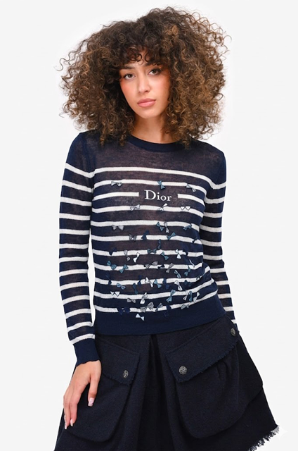 Christian Dior Butterfly-Embroidered Knit Tank Top – LUXE LIVING Christian Dior Butterfly-Embroidered Knit Tank Top – LUXE LIVING