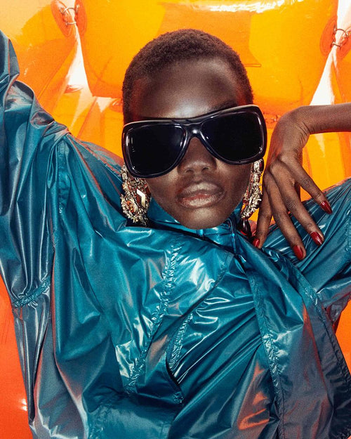 Saint Laurent SL 902 Howl Oversized Shield Sunglasses