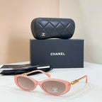 Chanel Oval CC Logo Sunglasses