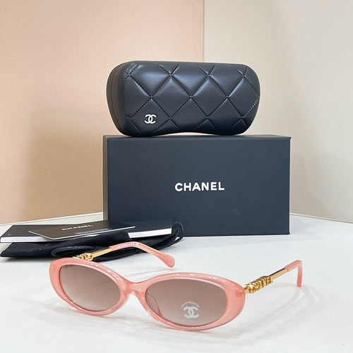 Chanel Oval CC Logo Sunglasses