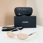 Chanel Oval CC Logo Sunglasses