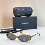 Chanel Oval CC Logo Sunglasses