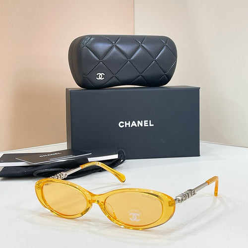 Chanel Oval CC Logo Sunglasses