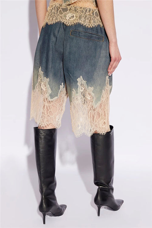Bleu Lace Dégradé Denim Set