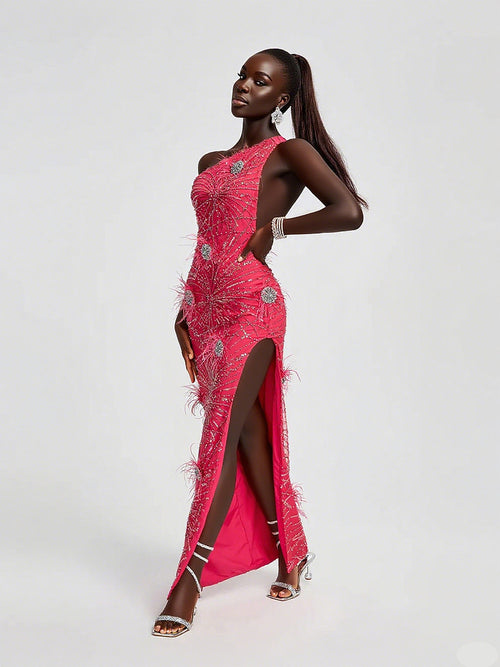 Fiore di Fuoco Couture Gown  Description