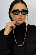 Tiffany & Co. Oval Luxe Chain Sunglasses