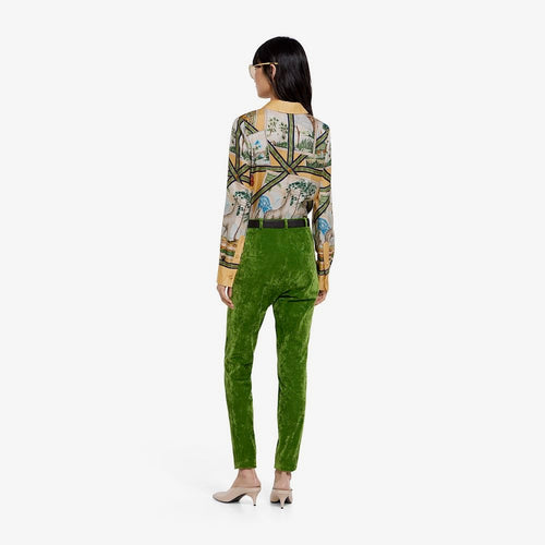 Gucci Riviera Équestre Silk Blouse