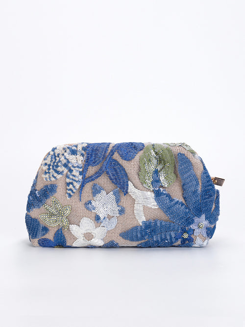 Floréline Étoile Embroidered Clutch