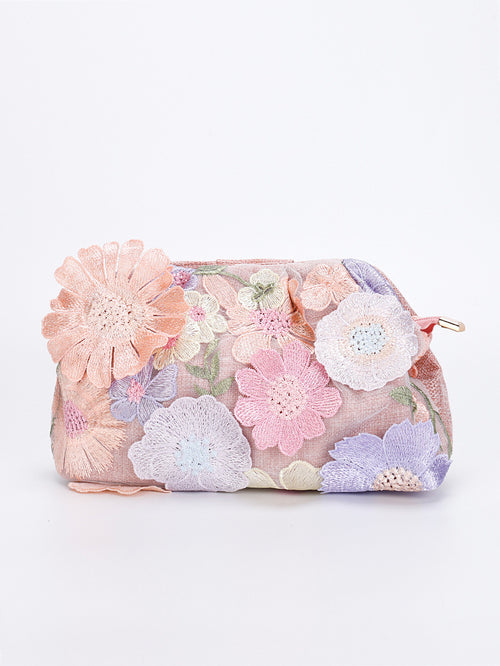 Floréline Étoile Embroidered Clutch