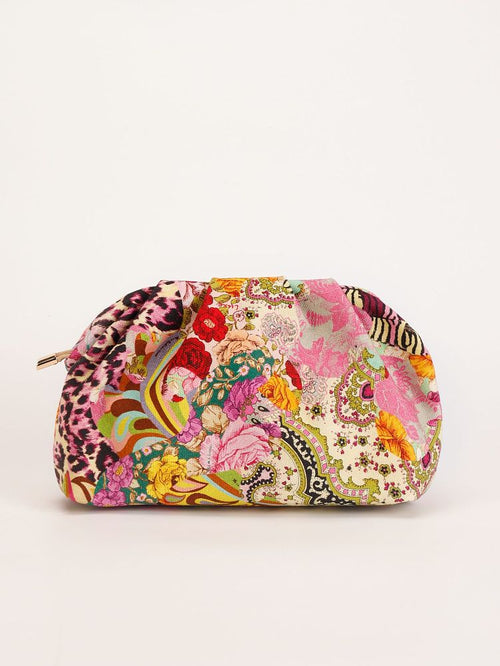 Floréline Étoile Embroidered Clutch