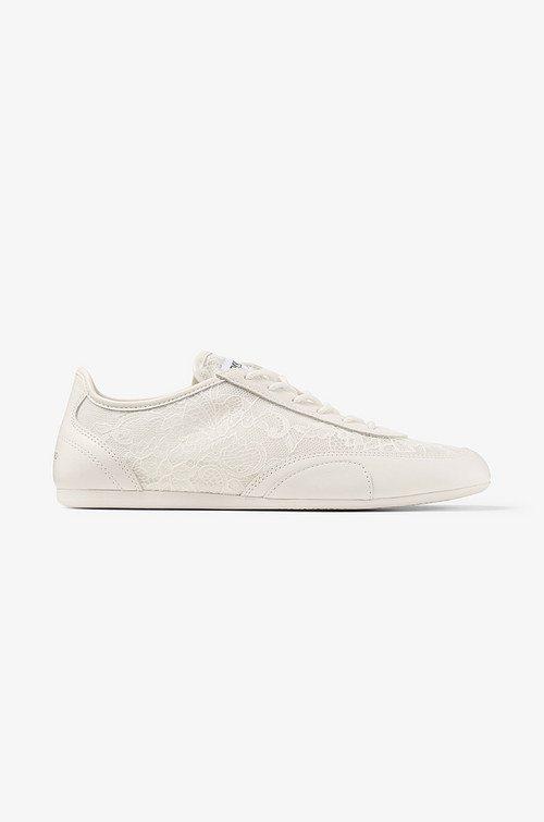 Jimmy Choo “Lumière Dentelle” Lace Low Top Trainers