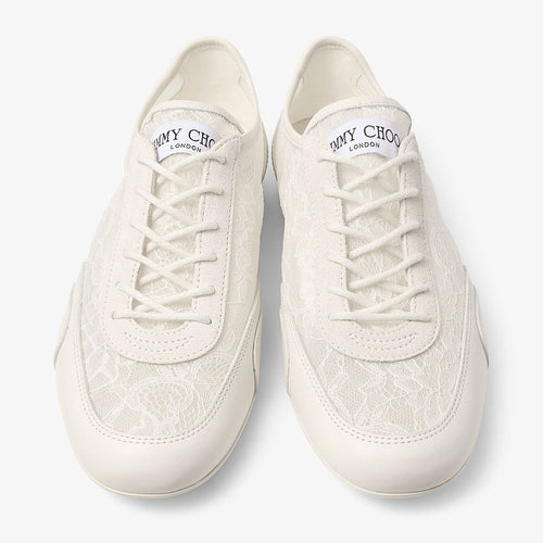 Jimmy Choo “Lumière Dentelle” Lace Low Top Trainers