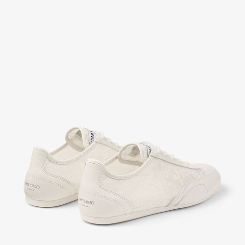 Jimmy Choo “Lumière Dentelle” Lace Low Top Trainers