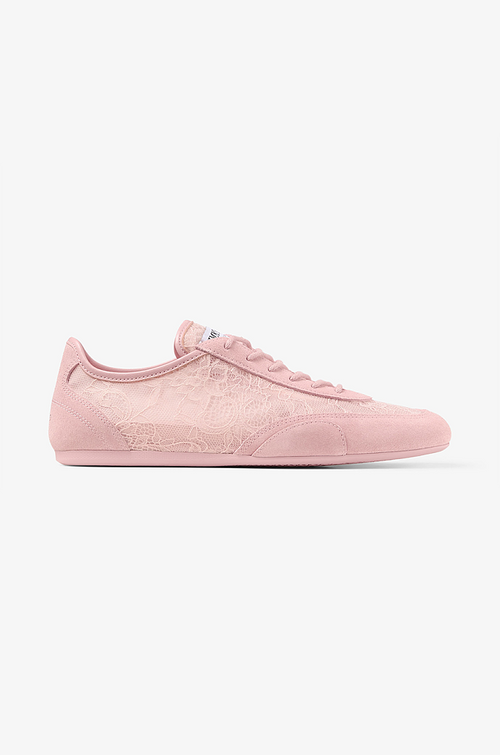 Jimmy Choo “Lumière Dentelle” Lace Low Top Trainers