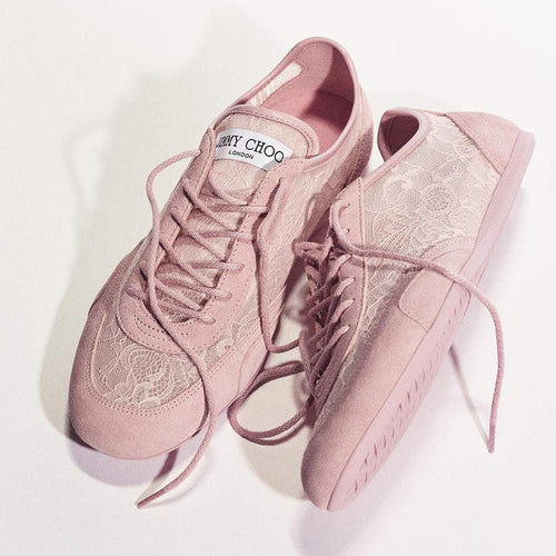 Jimmy Choo “Lumière Dentelle” Lace Low Top Trainers