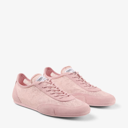 Jimmy Choo “Lumière Dentelle” Lace Low Top Trainers