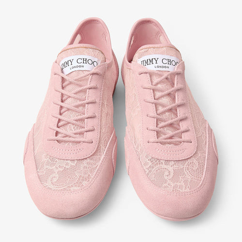 Jimmy Choo “Lumière Dentelle” Lace Low Top Trainers