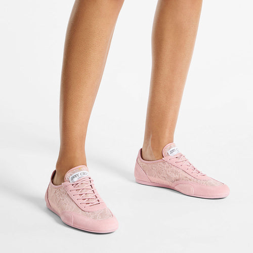 Jimmy Choo “Lumière Dentelle” Lace Low Top Trainers