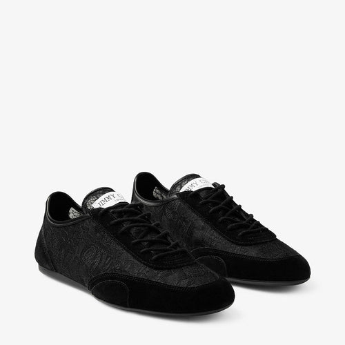 Jimmy Choo “Lumière Dentelle” Lace Low Top Trainers