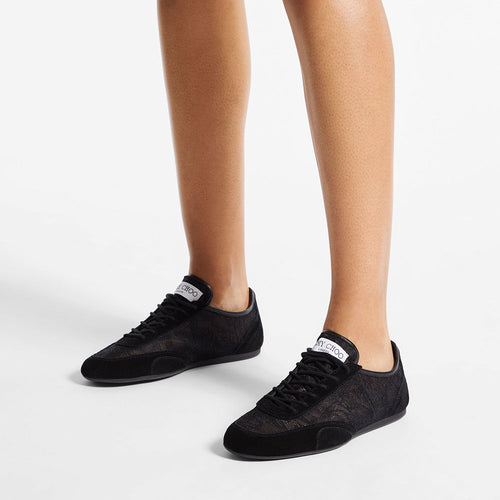 Jimmy Choo “Lumière Dentelle” Lace Low Top Trainers