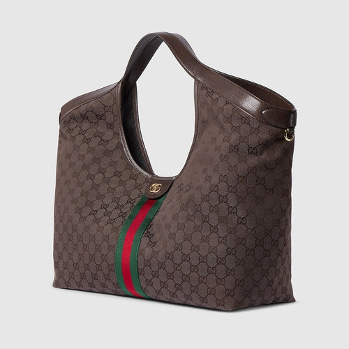 Gucci “Giglio” Oversized Heritage Hobo Bag