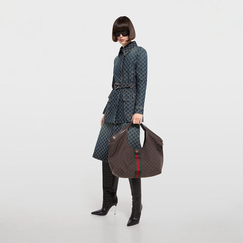 Gucci “Giglio” Oversized Heritage Hobo Bag