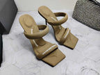 Alexander Wang Crystal Tubular Sandal Heels