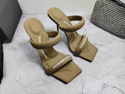 Alexander Wang Crystal Tubular Sandal Heels